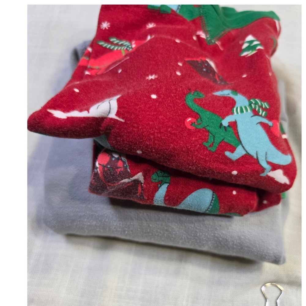 Kids Wondershop Christmas Dinosaur Pajamas & Wonder Nation Gray Hoodie Set Sz 8 - Picture 6 of 7